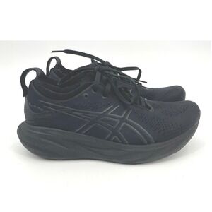 Asics Gel-Nimbus 25 Running Shoes Womens 8.5 Black Mesh Athletic Comfort Sneaker